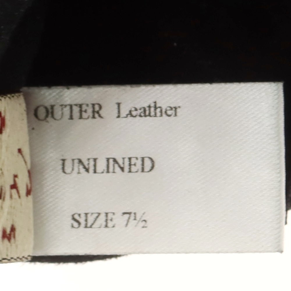 【中古】デンツ DENTS レザー 手袋 グローブ ブラック【 サイズ7 1/2 】【 状態ランクB 】【 メンズ 】