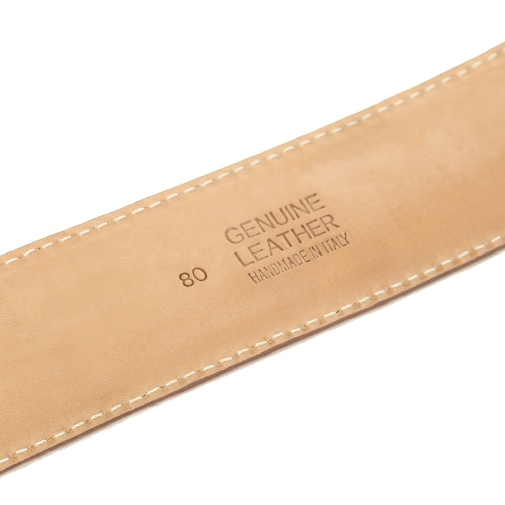 【中古】アドリアーノ メネゲッティ ADRIANO MENEGHETTI レザー ベルト ブラウン【 80 】【 状態ランクB 】【 メンズ 】