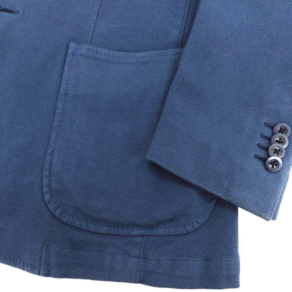 【中古】リングヂャケット RING JACKET New Balloon ストレッチ コットン 3B カジュアルジャケット ブルー【 46 】【 状態ランクC 】【 メンズ 】