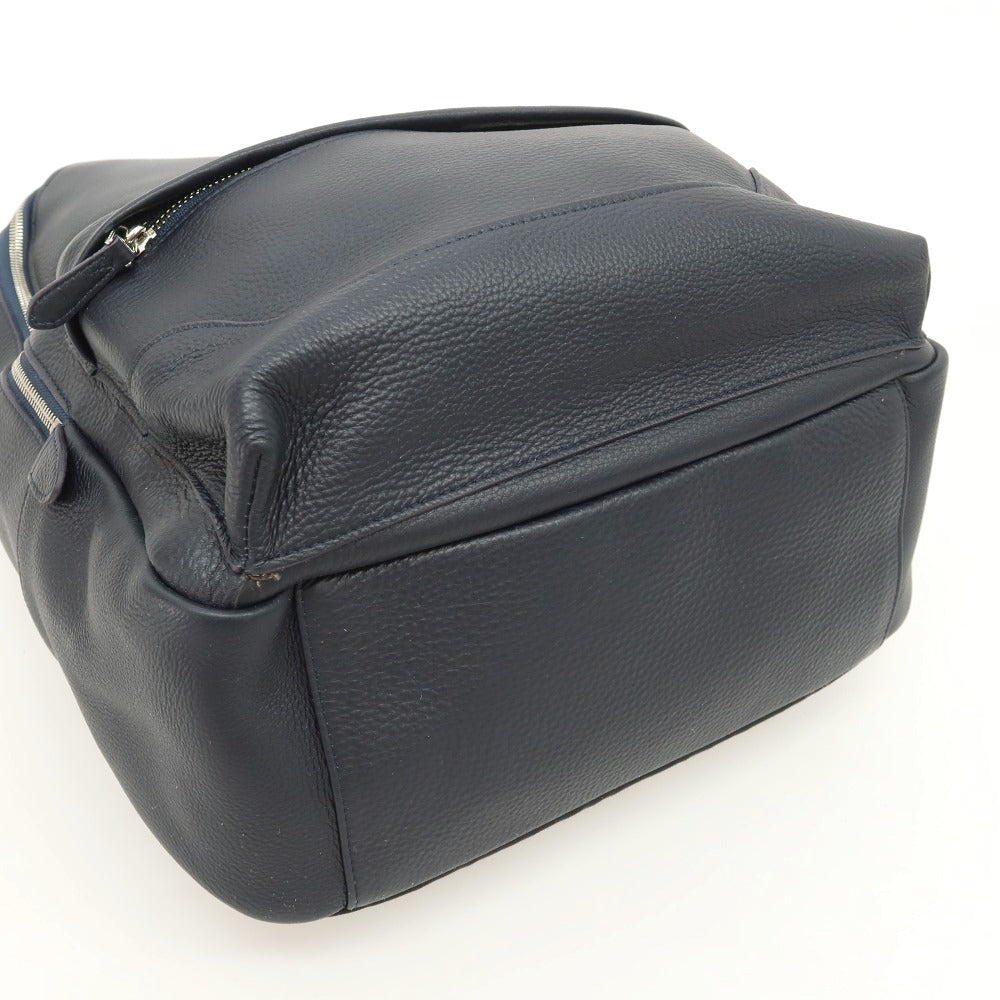 【中古】ペッレモルビダ PELLE MORBIDA シュリンクレザー バックパック・リュック ダークネイビー【 状態ランクB 】【 メンズ 】