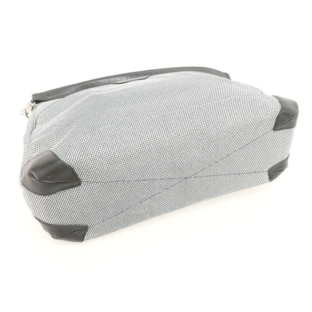 【中古】ペッレモルビダ PELLE MORBIDA ナイロン ショルダーバッグ ネイビーxホワイト【 状態ランクB 】【 メンズ 】