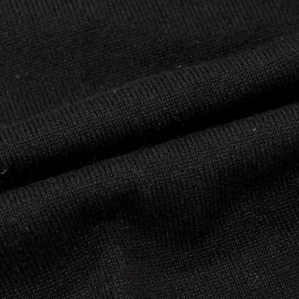 【中古】セッテフィーリ カシミア Settefili Cashmere カシミヤシルク Vネック プルオーバーニット ブラック【 46 】【 状態ランクC 】【 メンズ 】