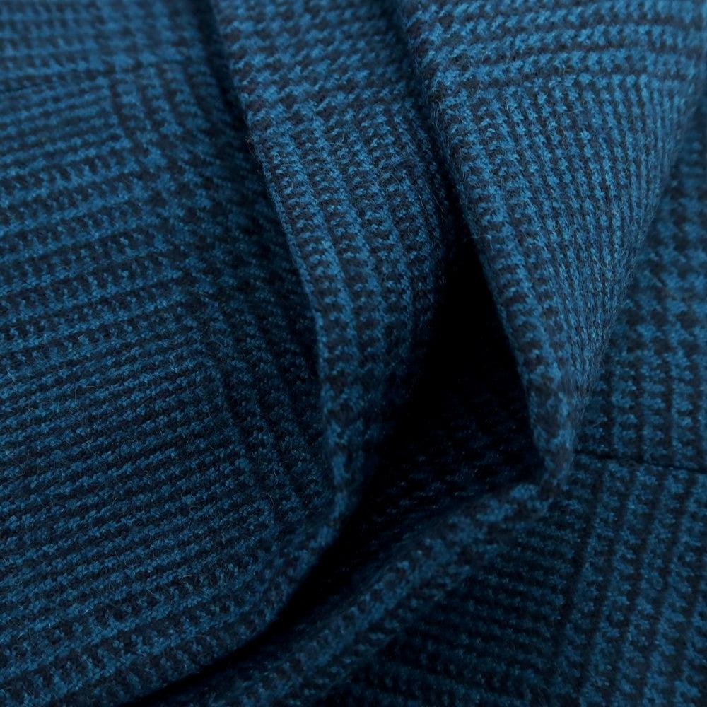 【中古】ピーティートリノ PT TORINO SUPER100‘S ウール グレンチェック ドレススラックスパンツ ブルー系xネイビー【 44 】【 状態ランクB 】【 メンズ 】