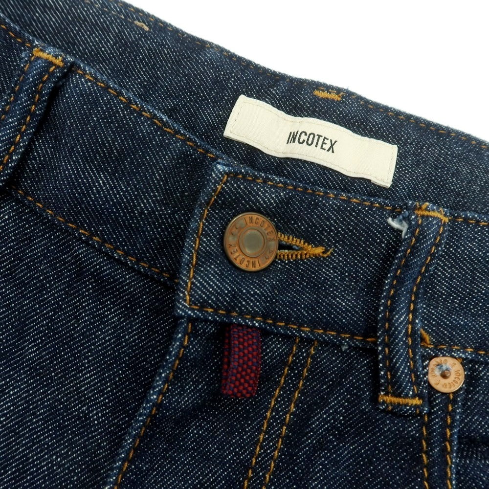 【中古】インコテックス INCOTEX ストレッチ コットン ジーンズ デニムパンツ ネイビー【 28 】【 状態ランクB 】【 メンズ 】