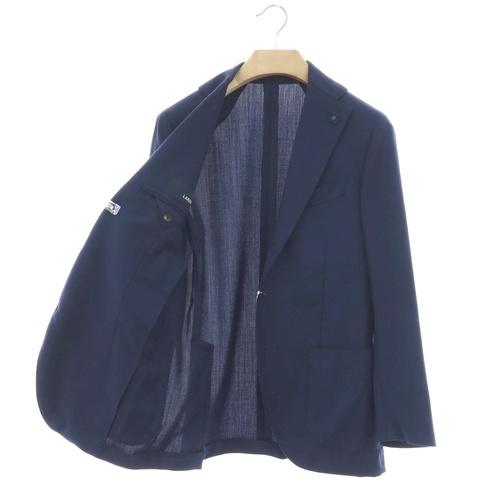 【中古】ラルディーニ LARDINI ウール 3B テーラードジャケット ライトネイビー【 46 】【 状態ランクA 】【 メンズ 】