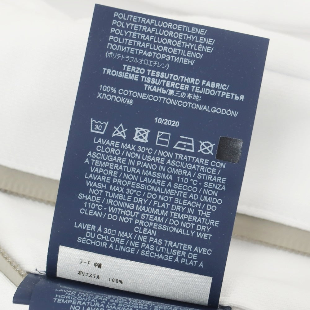 【中古】ヘルノ Herno Laminar コットン 切替 ダブルジップ パーカー ホワイト【 46 】【 状態ランクB 】【 メンズ 】