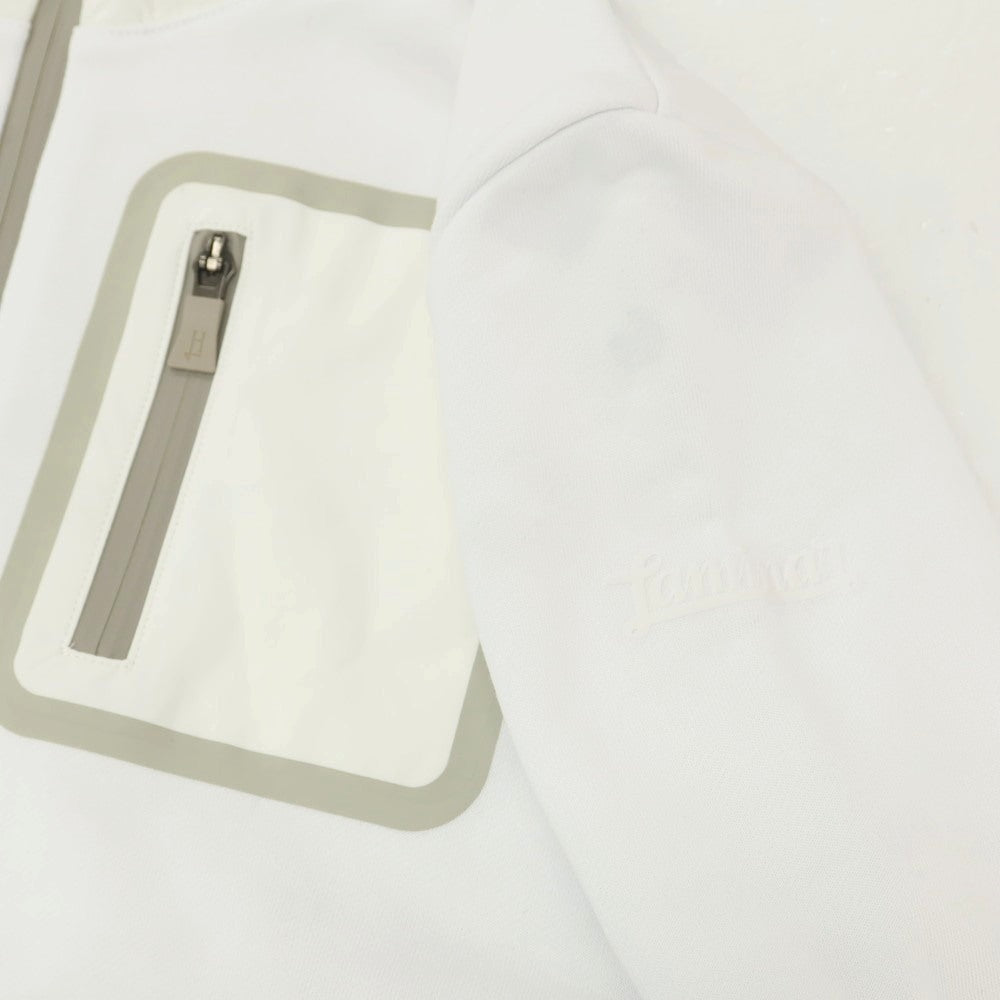 【中古】ヘルノ Herno Laminar コットン 切替 ダブルジップ パーカー ホワイト【 46 】【 状態ランクB 】【 メンズ 】