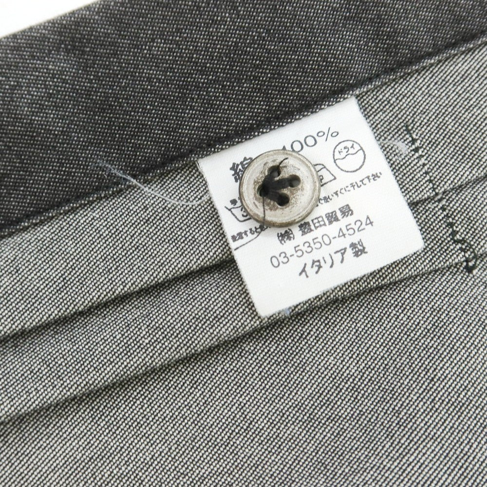 【中古】ジャンネット giannetto Jimmy コットン ワイドカラー カジュアルシャツ ダークグレー(ブラック)【 M 】【 状態ランクB 】【 メンズ 】