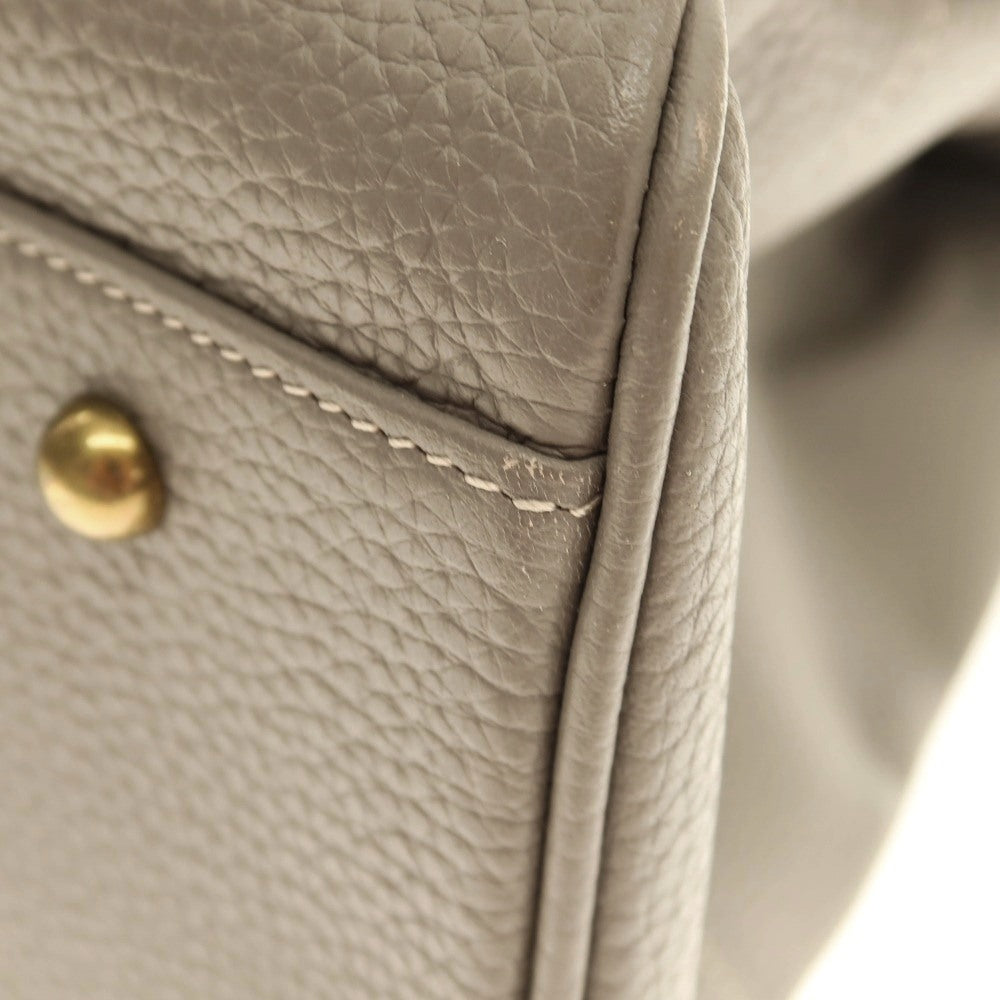 【中古】トフアンドロードストーン TOFF&LOADSTONE ルーフボタン(L) シュリンクレザー トートバッグ グレージュ【 状態ランクA 】【 メンズ 】