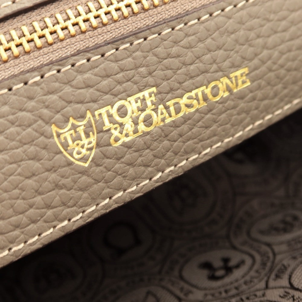 【中古】トフアンドロードストーン TOFF&LOADSTONE ルーフボタン(L) シュリンクレザー トートバッグ グレージュ【 状態ランクA 】【 メンズ 】