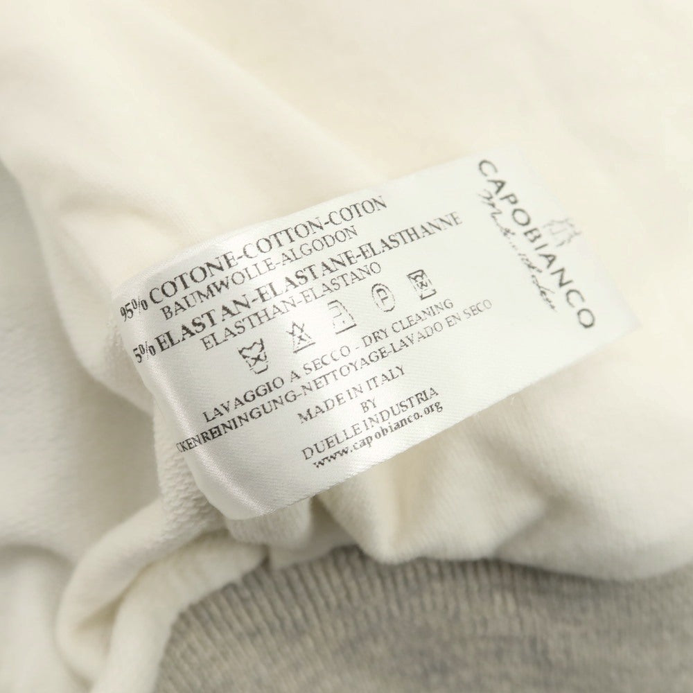【中古】カポビアンコ Capobianco コットン ジャージー スイングトップ ホワイト【 XS 】【 状態ランクB 】【 メンズ 】