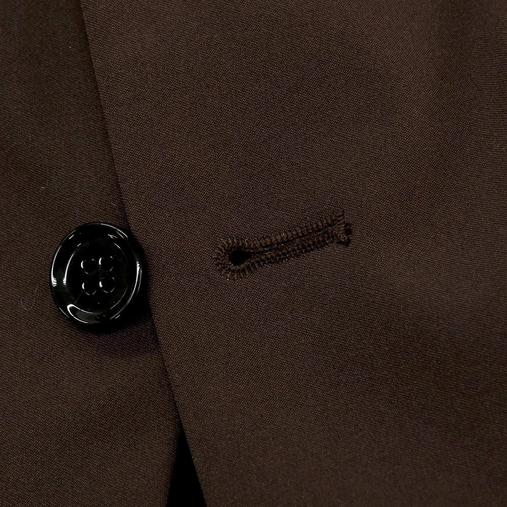 【中古】ナノユニバース nano universe ポリエステル 2つボタンスーツ カーキブラウン系【サイズM】【 状態ランクC 】【 メンズ 】