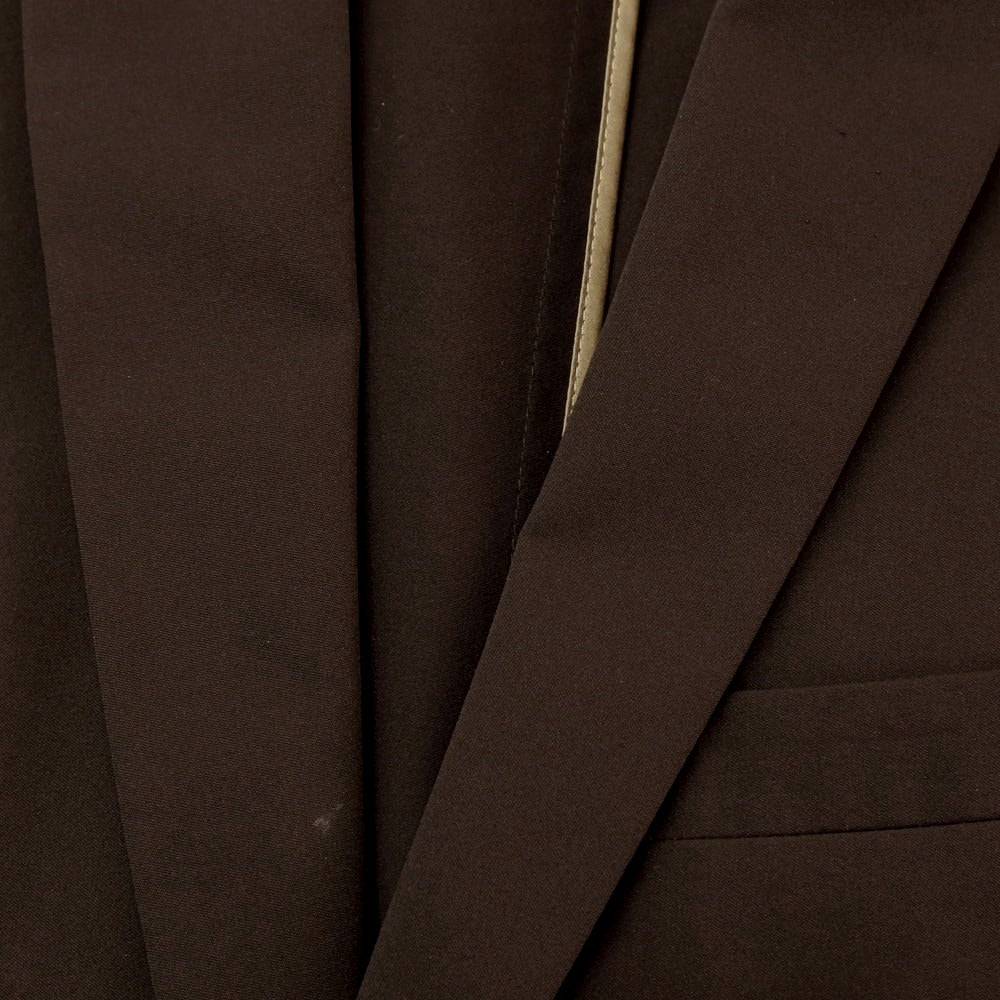 【中古】ナノユニバース nano universe ポリエステル 2つボタンスーツ カーキブラウン系【サイズM】【 状態ランクC 】【 メンズ 】