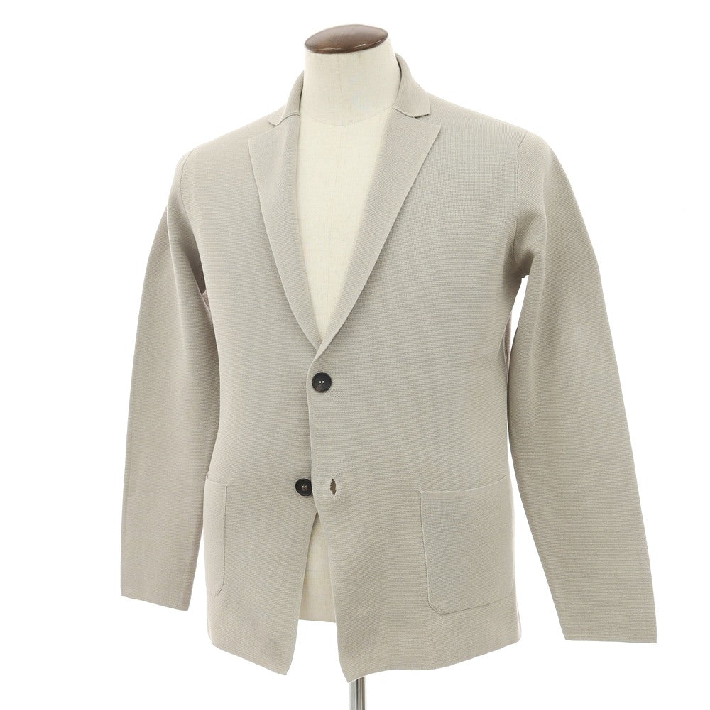 【中古】フィリッポ デ ローレンティス FILIPPO DE LAURENTIIS コットン ジャケット型 カーディガン グレージュ【サイズ50】【 状態ランクA 】【 メンズ 】