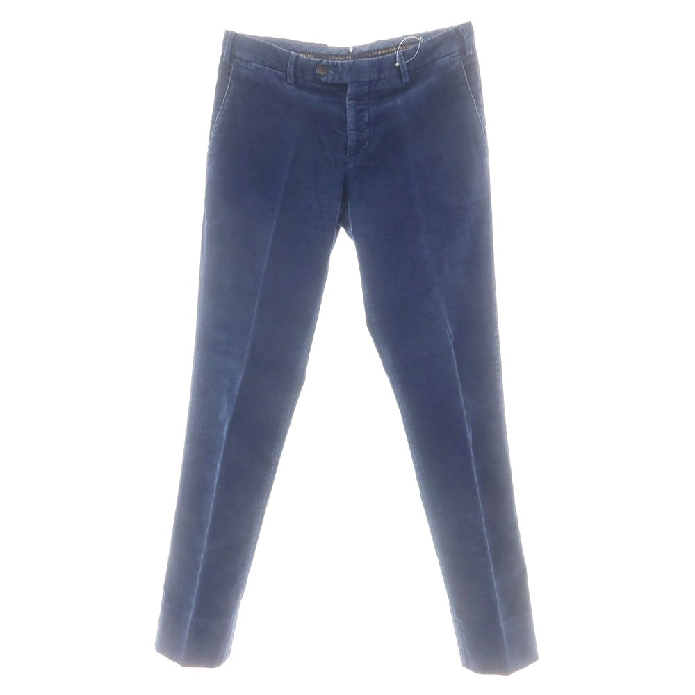 【中古】ジェルマーノ GERMANO ストレッチ コットン 細畝 コーデュロイパンツ ブルー系【 48 】【 状態ランクC 】【 メンズ 】