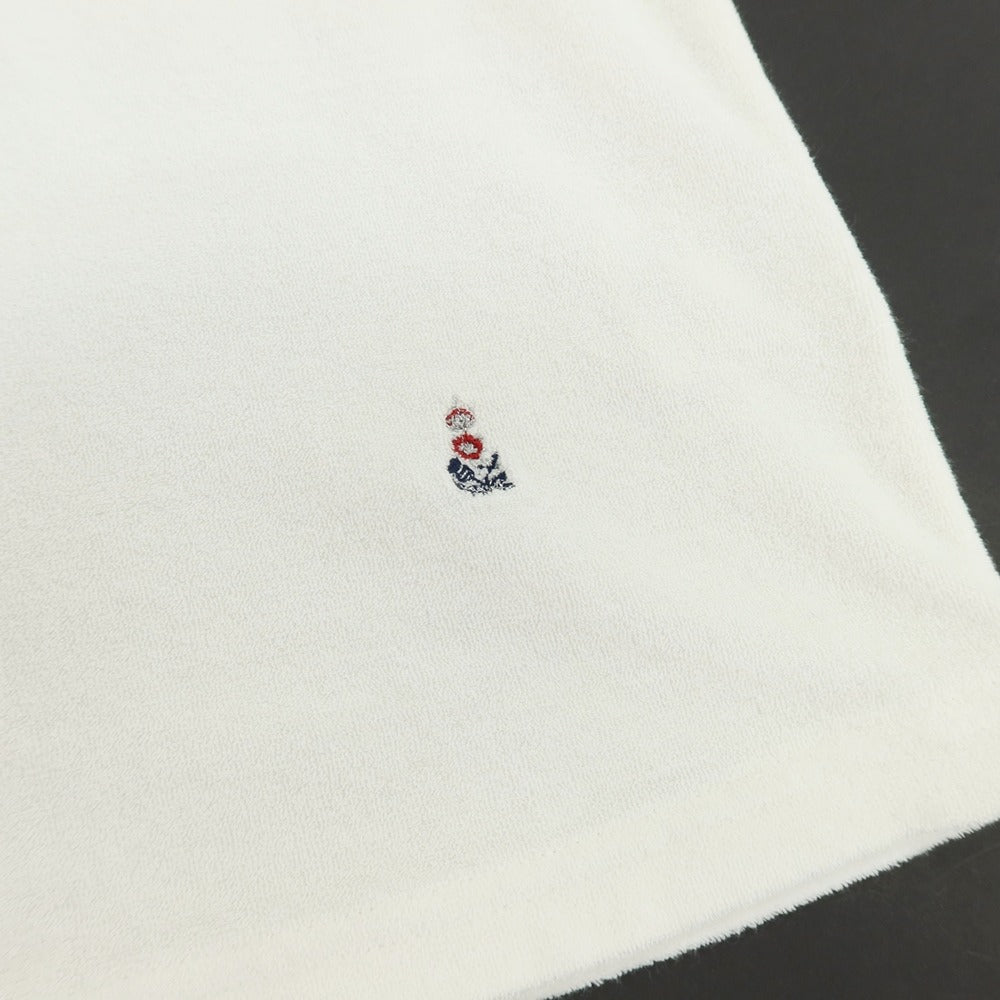 【中古】ギローバー GUY ROVER コットン パイル ヘンリーネック 半袖Tシャツ ホワイト【サイズS】【 状態ランクC 】【 メンズ 】