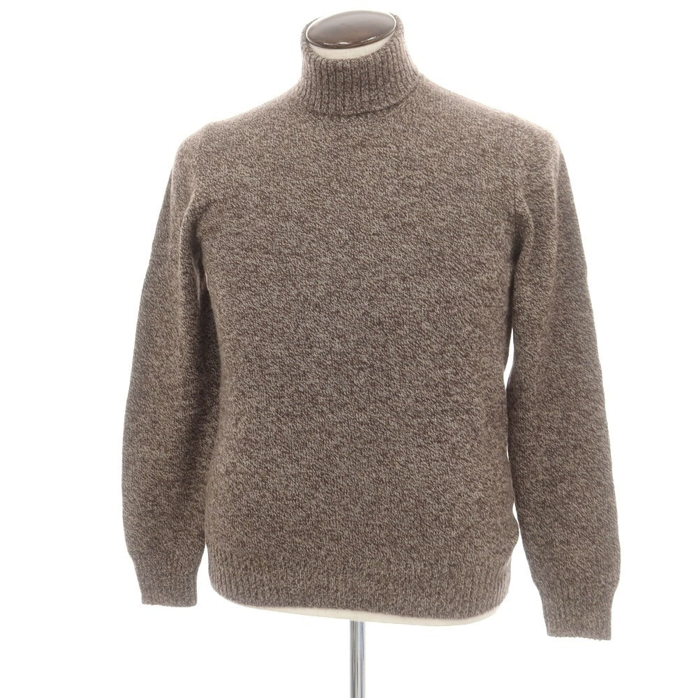 【中古】グランサッソ GRAN SASSO エアウール タートルネック プルオーバーニット ブラウン【 50 】【 状態ランクA 】【 メンズ 】
