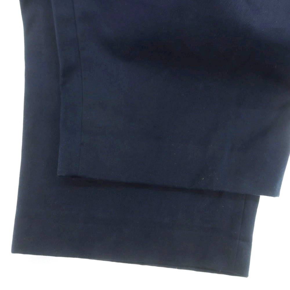 【中古】スタジオニコルソン STUDIO NICHOLSON BRIDGES ピーチコットンツイル パンツ ネイビー【 L 】【 状態ランクC 】【 メンズ 】