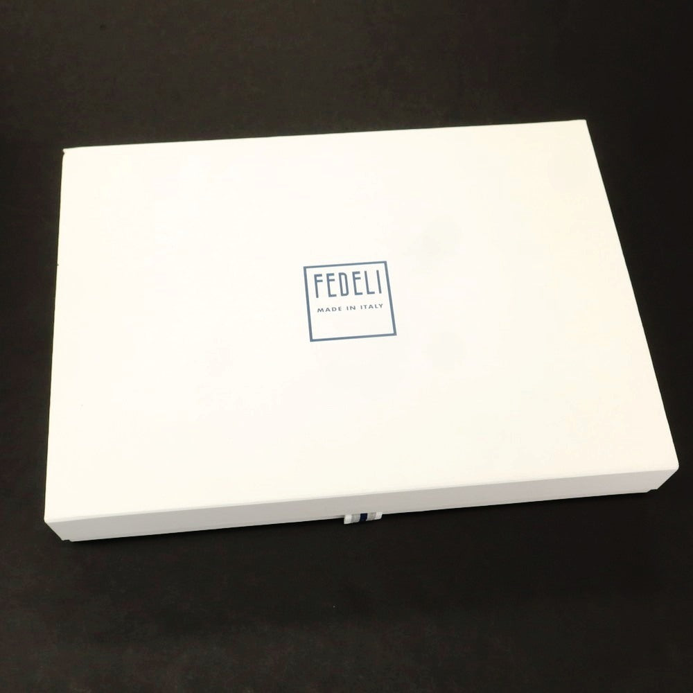 【中古】フェデーリ FEDELI ウールカシミヤナイロン クルーネック プルオーバーニット グレー【 48 】【 状態ランクA 】【 メンズ 】