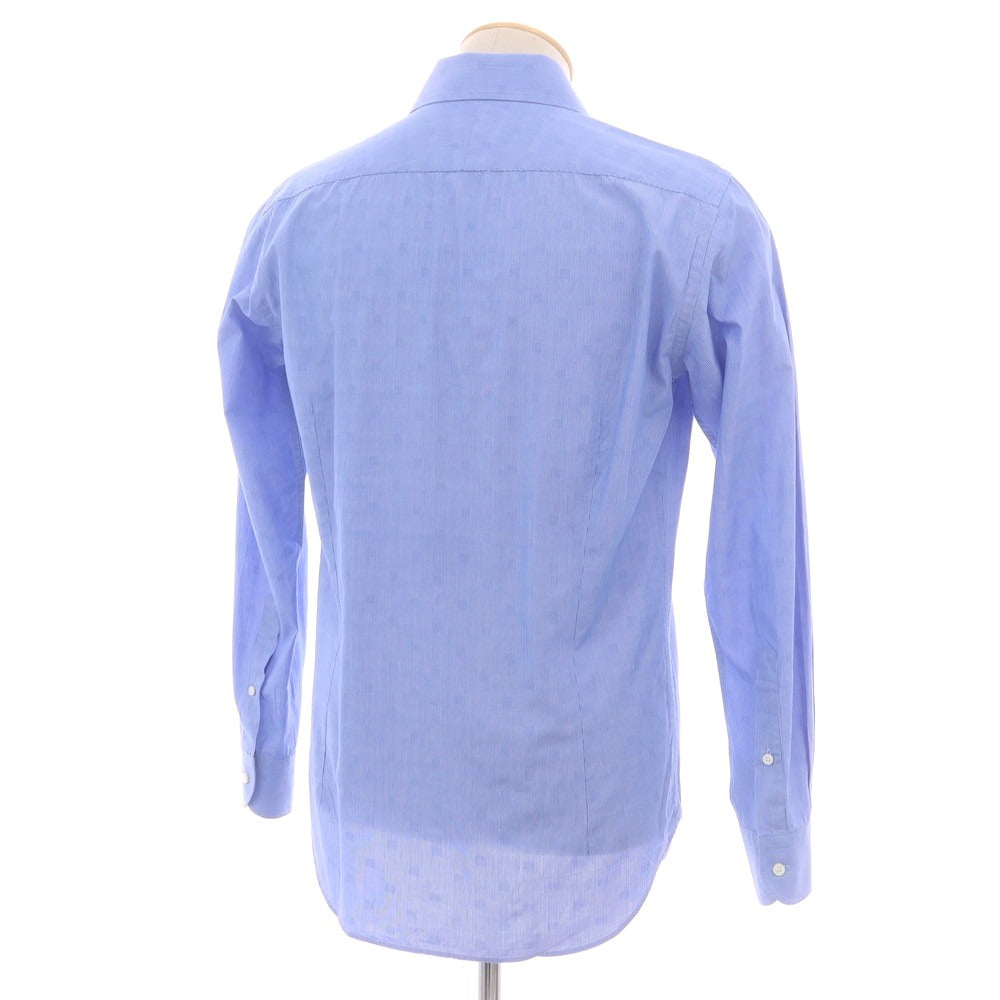 【中古】オリアン ORIAN コットン セミワイドカラー ドレスシャツ ブルーxホワイト【 38 】【 状態ランクB 】【 メンズ 】
