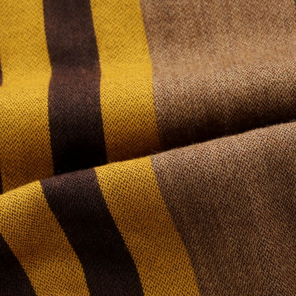 【中古】コーチ COACH ウールレーヨン ストール ブラウン系xモスグリーン【 状態ランクC 】【 メンズ 】