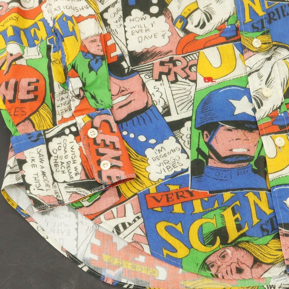 【中古】イー アール エル ERL 2025年春夏 コットン カジュアルシャツ マルチカラー【 XL 】【 状態ランクA 】【 メンズ 】