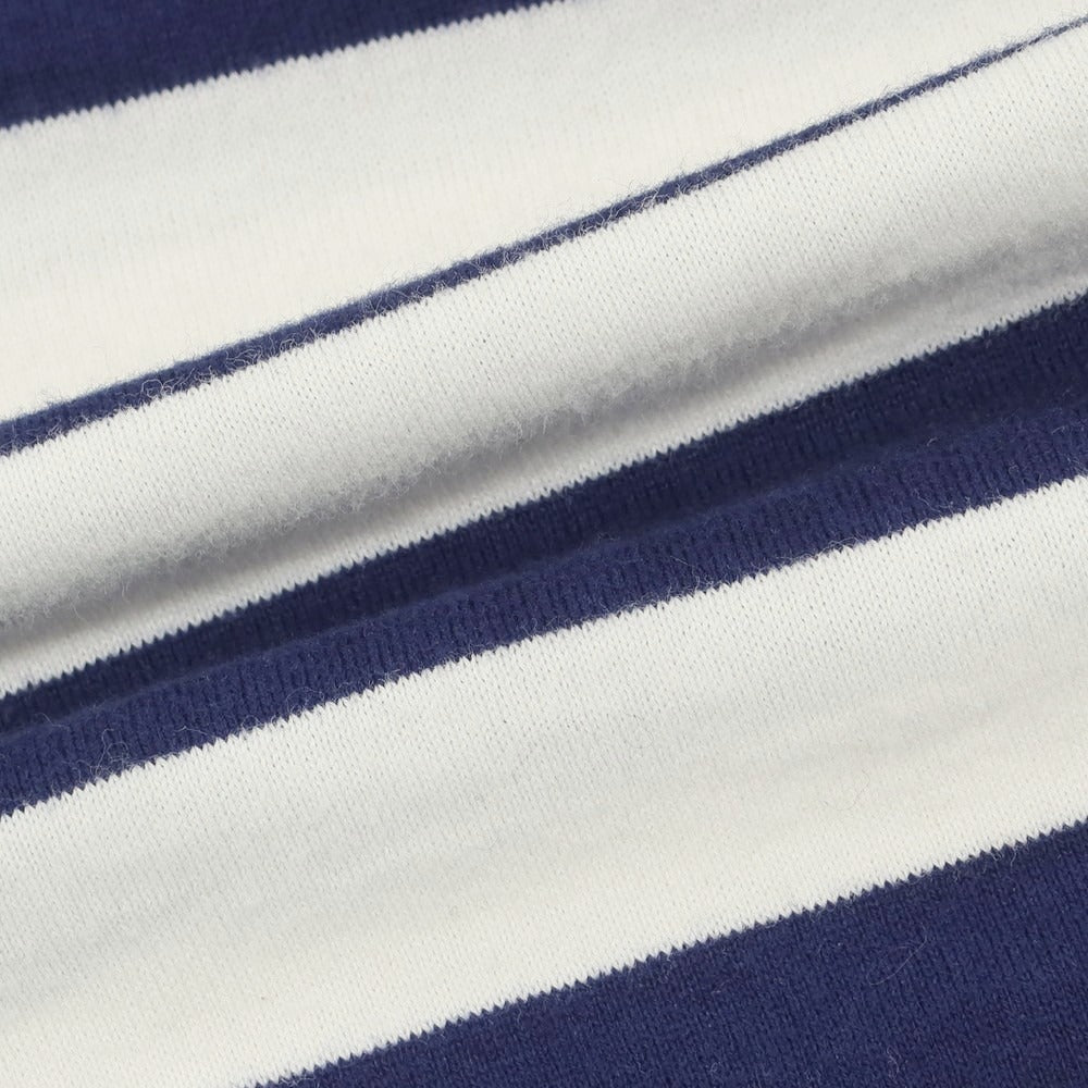 【中古】プレイコムデギャルソン PLAY COMME des GARCONS コットン ボーダー クルーネック 長袖Tシャツ ネイビーxホワイト【 S 】【 状態ランクC 】【 ユニセックス 】