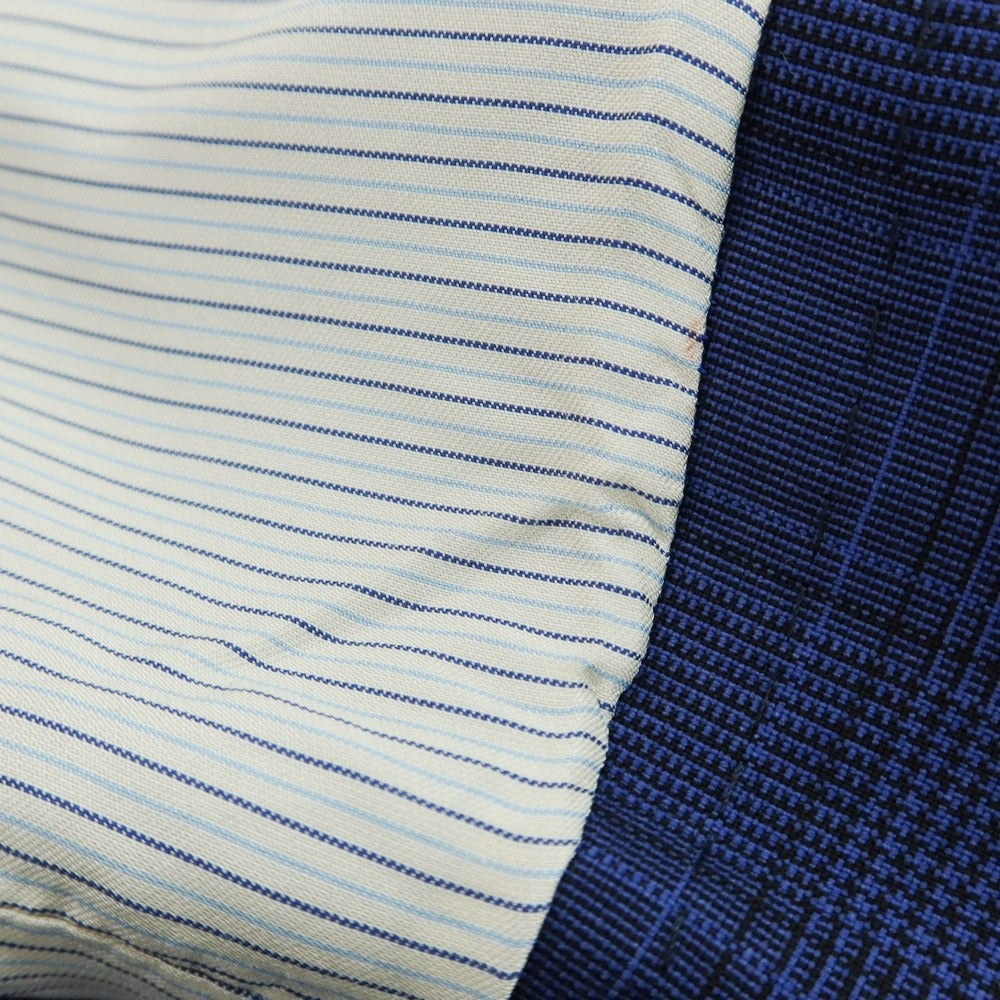 【中古】エルビーエム1911 L.B.M.1911 ウール チェック 2B テーラードジャケット ブルーネイビー【 44 】【 状態ランクC 】【 メンズ 】