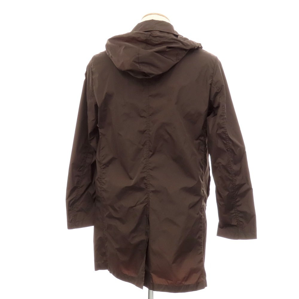 【中古】シーラップ Sealup ナイロンポリウレタン ステンカラーコート ダークブラウン【 44 】【 状態ランクC 】【 メンズ 】