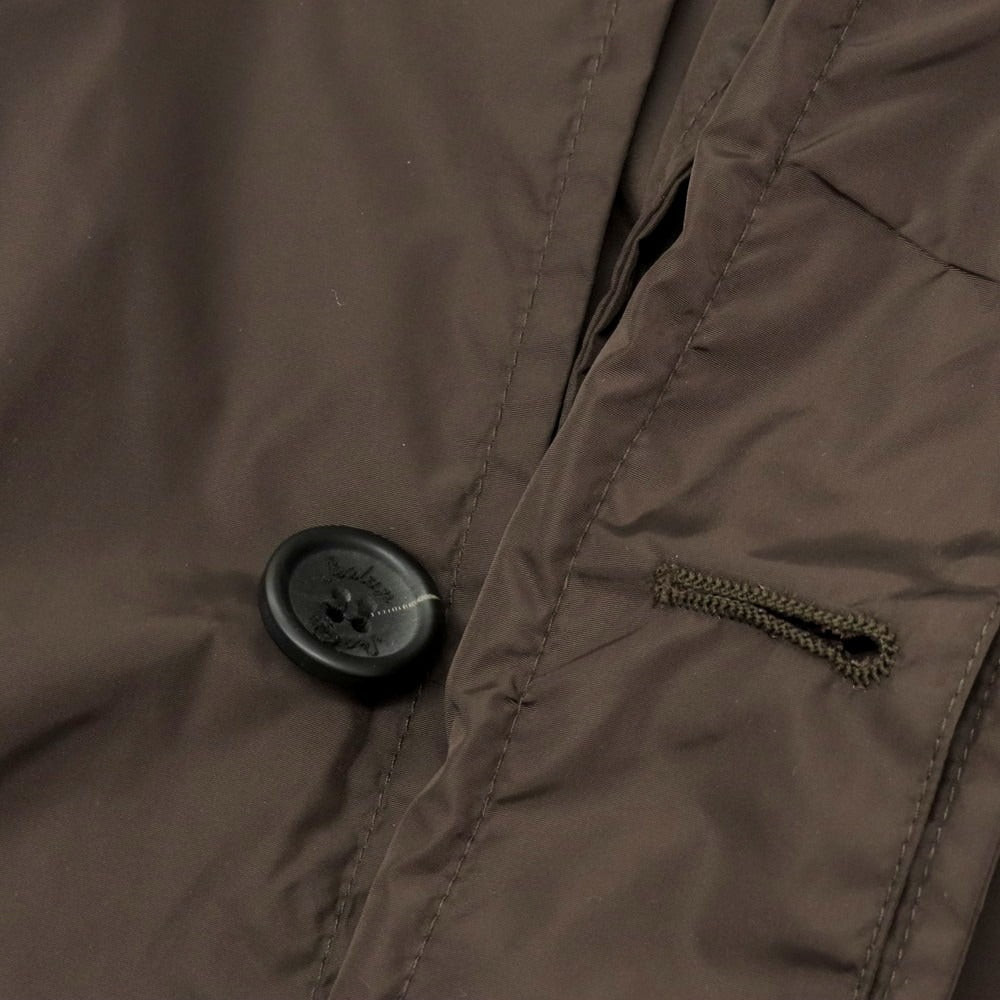 【中古】シーラップ Sealup ナイロンポリウレタン ステンカラーコート ダークブラウン【 44 】【 状態ランクC 】【 メンズ 】