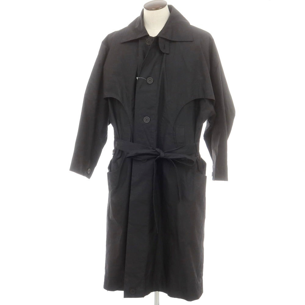 【中古】オム プリッセ イッセイミヤケ HOMME PLISSE ISSEY MIYAKE コットン ワイドシルエットコート ブラック【 表記なし(L位) 】【 状態ランクA 】【 メンズ 】