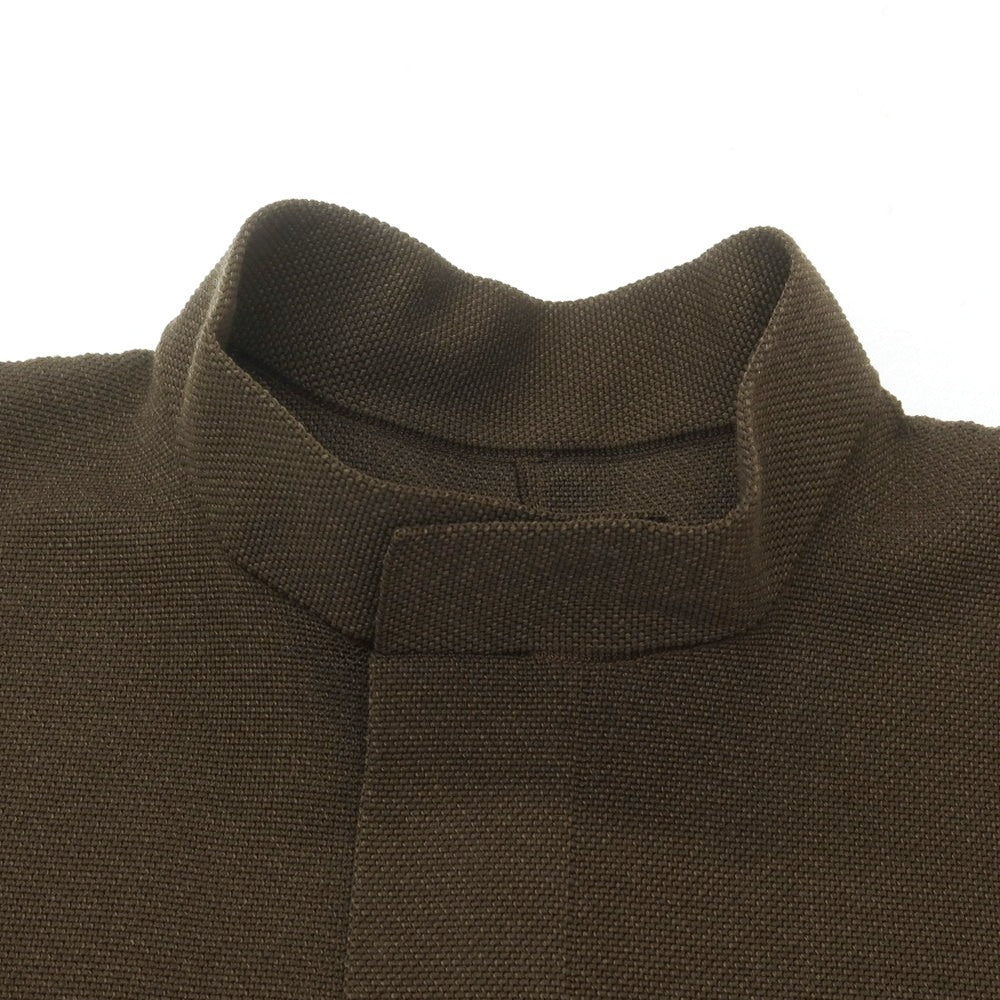 【中古】オム プリッセ イッセイミヤケ HOMME PLISSE ISSEY MIYAKE 2025年春夏 ポリエステル系 ニット カーディガン ダークブラウン【 表記なし(L位) 】【 状態ランクA 】【 メンズ 】