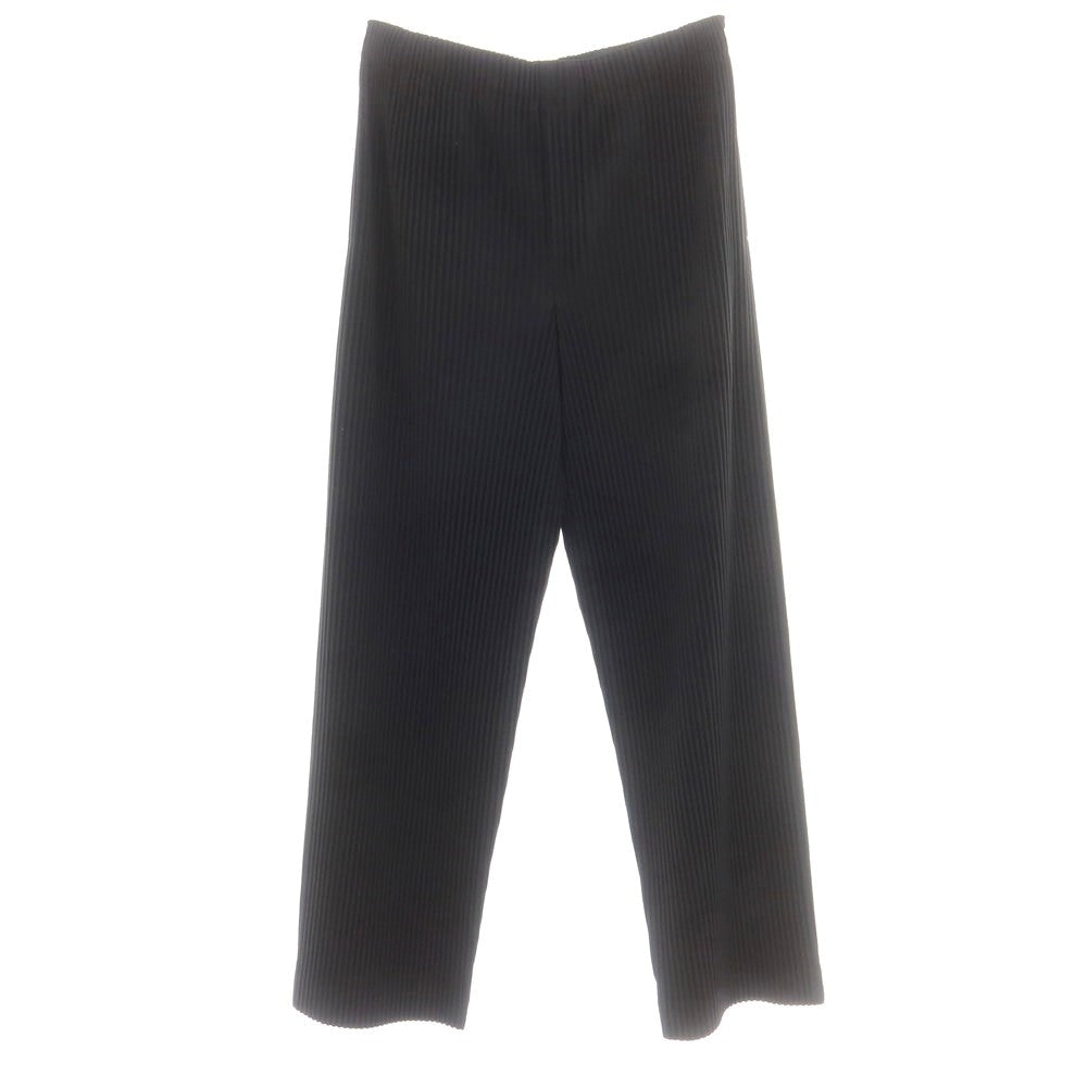 【中古】オム プリッセ イッセイミヤケ HOMME PLISSE ISSEY MIYAKE 2025年春夏 ポリエステル系 プリーツ イージーパンツ ブラック【 表記なし(L位) 】【 状態ランクA 】【 メンズ 】