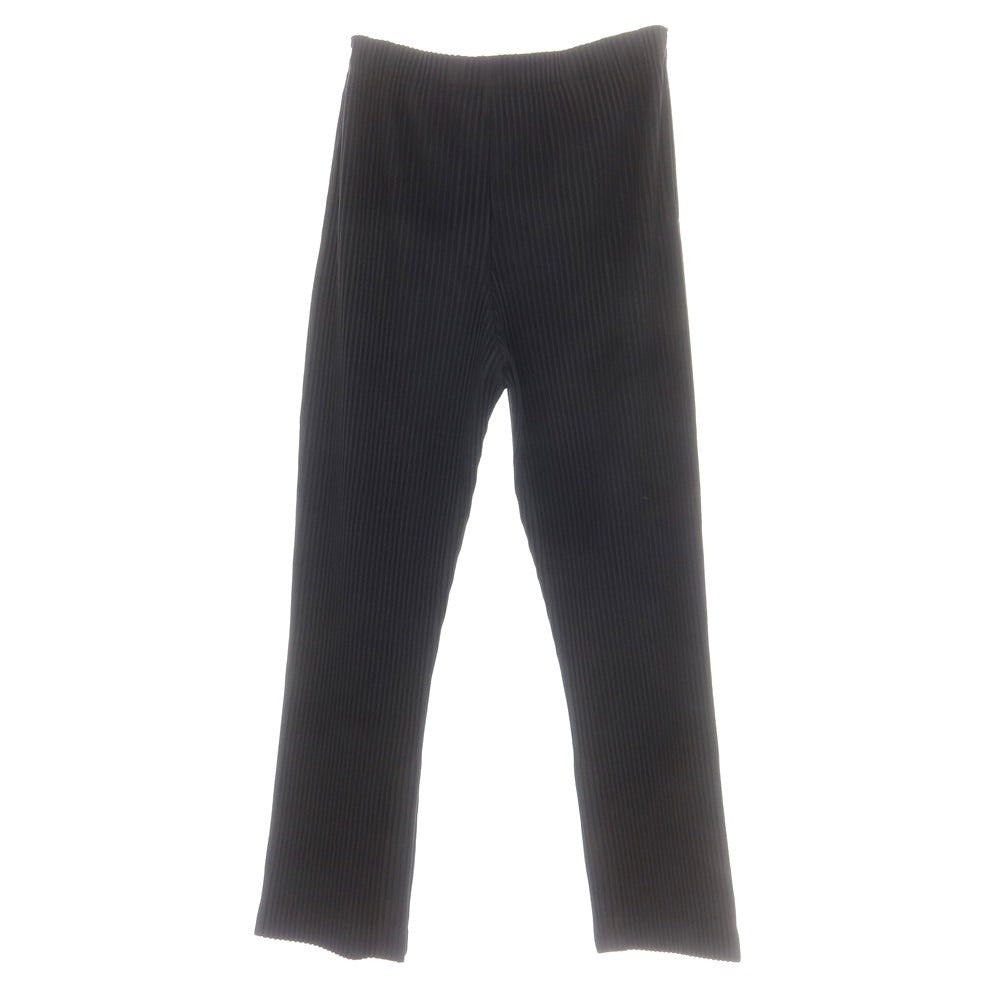 【中古】オム プリッセ イッセイミヤケ HOMME PLISSE ISSEY MIYAKE 2025年春夏 ポリエステル系 プリーツ イージーパンツ ブラック【 表記なし(L位) 】【 状態ランクA 】【 メンズ 】