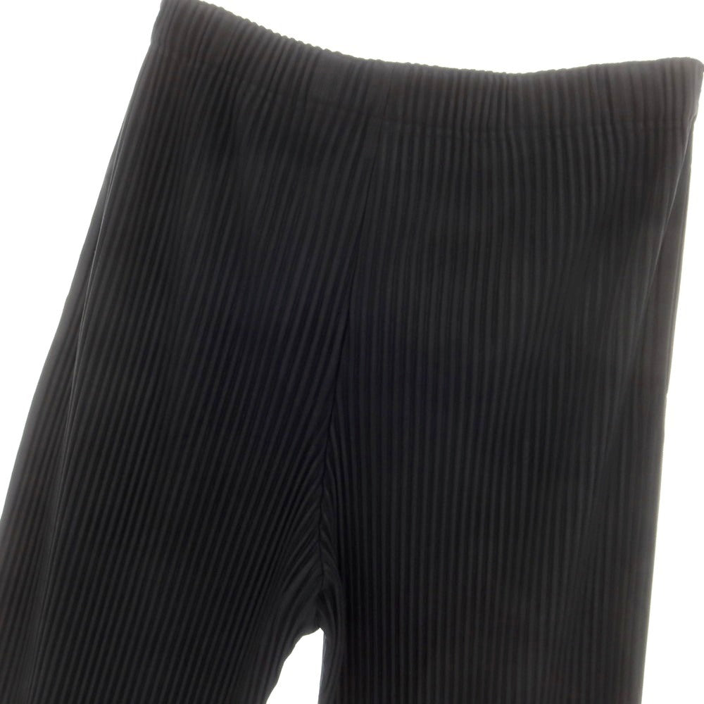 【中古】オム プリッセ イッセイミヤケ HOMME PLISSE ISSEY MIYAKE 2025年春夏 ポリエステル系 プリーツ イージーパンツ ブラック【 表記なし(L位) 】【 状態ランクA 】【 メンズ 】