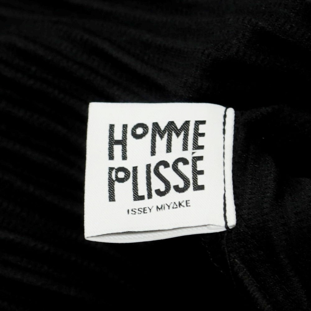 【中古】オム プリッセ イッセイミヤケ HOMME PLISSE ISSEY MIYAKE ポリエステル プリーツ加工 ワイドシルエットコート ブラック【 表記なし(L位) 】【 状態ランクA 】【 メンズ 】