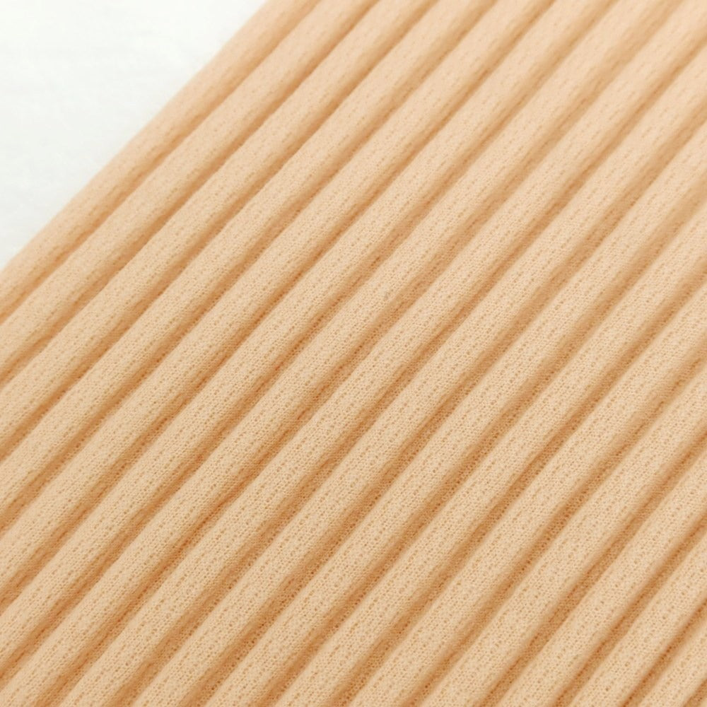 【中古】オム プリッセ イッセイミヤケ HOMME PLISSE ISSEY MIYAKE 2025年春夏 プリーツ加工 ニットカットソー パステルオレンジ【 表記なし(L位) 】【 状態ランクA 】【 メンズ 】