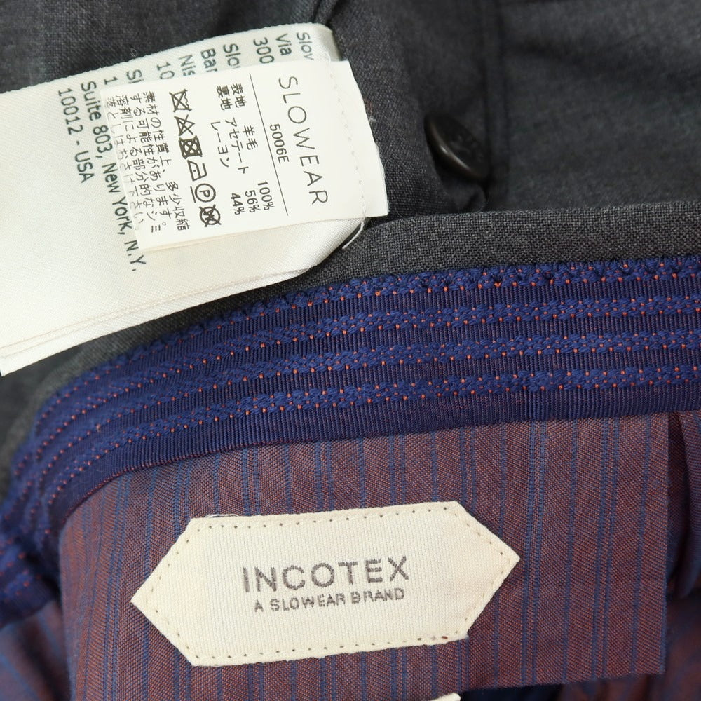 【中古】インコテックス INCOTEX SUPER100’S ウール ドレススラックスパンツ グレー【サイズ46】【 状態ランクB 】【 メンズ 】