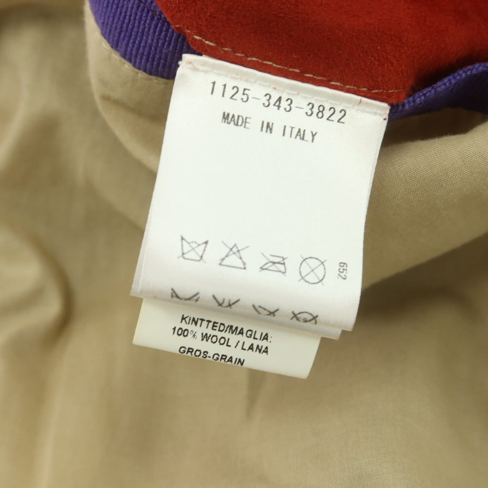 【中古】サルフラ Salfra ラム スエード ダブルジップ レザーブルゾン レッド【 50 】【 状態ランクC 】【 メンズ 】