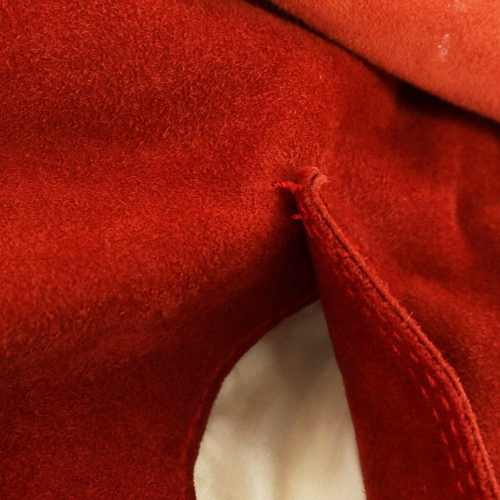 【中古】サルフラ Salfra ラム スエード ダブルジップ レザーブルゾン レッド【 50 】【 状態ランクC 】【 メンズ 】