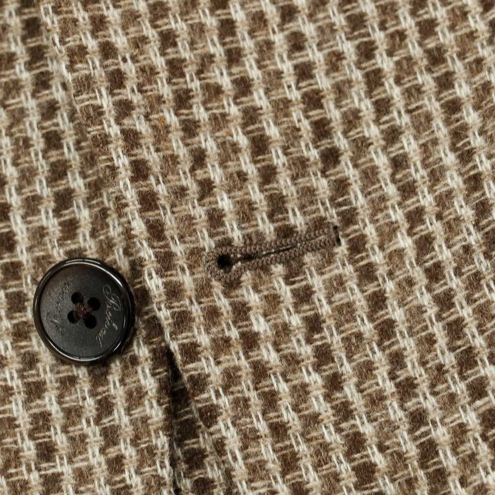 【中古】ベルベスト Belvest ECO FRIENDLY ウール 2B テーラードジャケット ブラウンxベージュ【 52 】【 状態ランクC 】【 メンズ 】