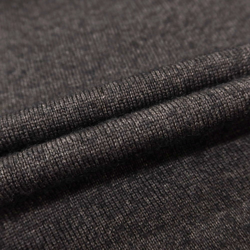 【中古】クルチアーニ CRUCIANI ガーメントダイ ウール Vネック プルオーバーニット ブラックブラウンメランジ【 50 】【 状態ランクC 】【 メンズ 】