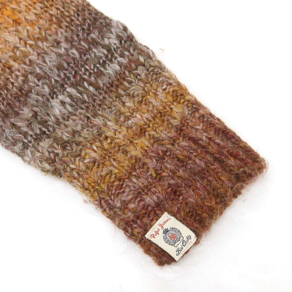 【中古】ペペ ジーンズ Pepe Jeans アクリルウール クルーネック プルオーバーニット マルチカラー【 M 】【 状態ランクC 】【 メンズ 】