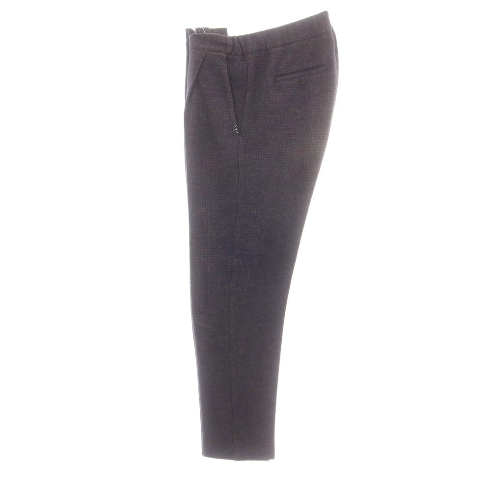 【中古】ティージャケット T-JACKET コットンウール ジャージー イージースラックスパンツ パープルxライトブラウン【 XL 】【 状態ランクB 】【 メンズ 】