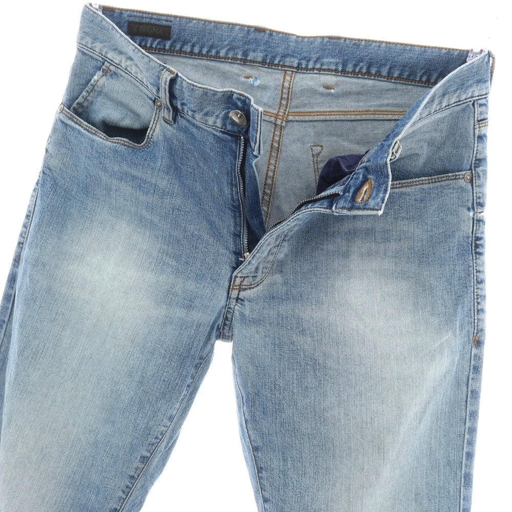 【中古】ジーゼニア Z Zegna NARROW ストレッチ コットン ジーンズ デニムパンツ ブルー【 31 】【 状態ランクD 】【 メンズ 】