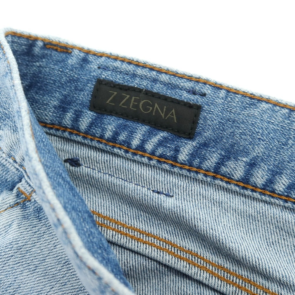 【中古】ジーゼニア Z Zegna NARROW ストレッチ コットン ジーンズ デニムパンツ ブルー【 31 】【 状態ランクD 】【 メンズ 】