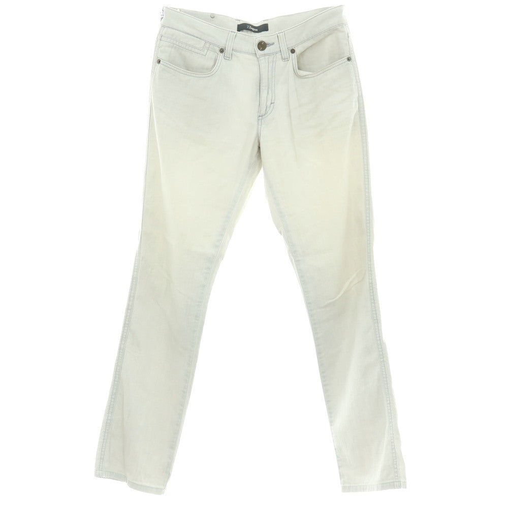 【中古】ジーゼニア Z Zegna コットンポリウレタン デニムパンツ ホワイトグレー【サイズ31】【 状態ランクC 】【 メンズ 】