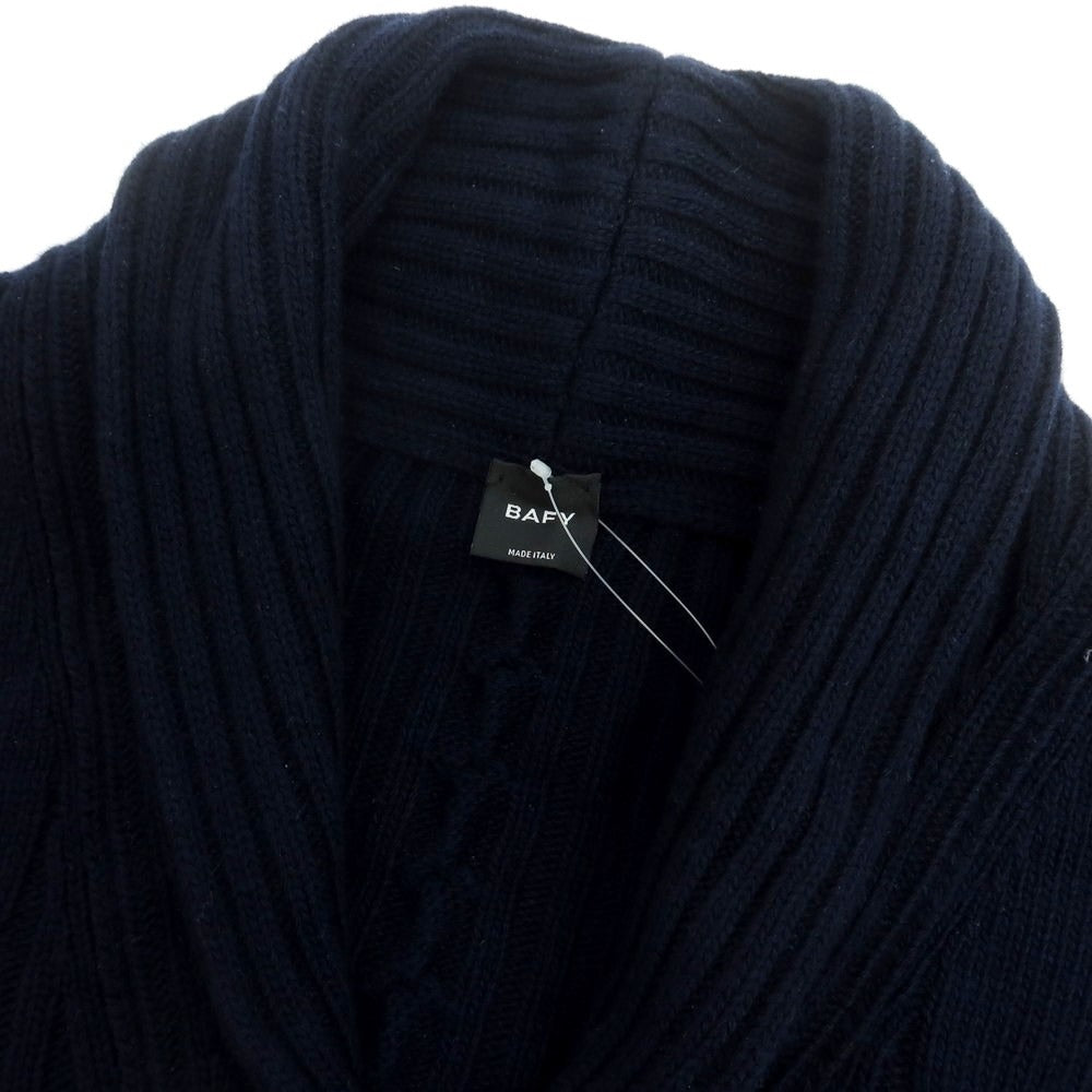 【中古】バフィー BAFY ミドルゲージウール ショールカラーカーディガン ネイビー【 48 】【 状態ランクB 】【 メンズ 】
