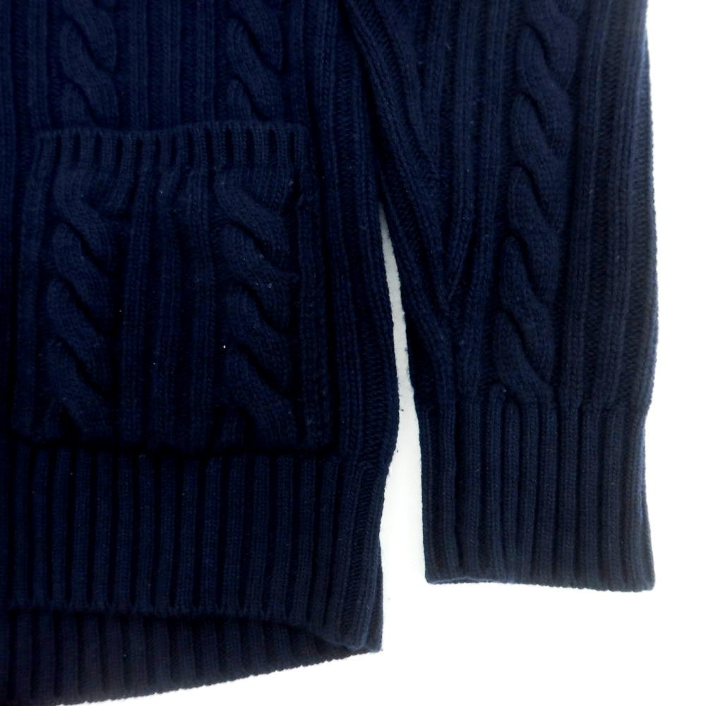 【中古】バフィー BAFY ミドルゲージウール ショールカラーカーディガン ネイビー【 48 】【 状態ランクB 】【 メンズ 】