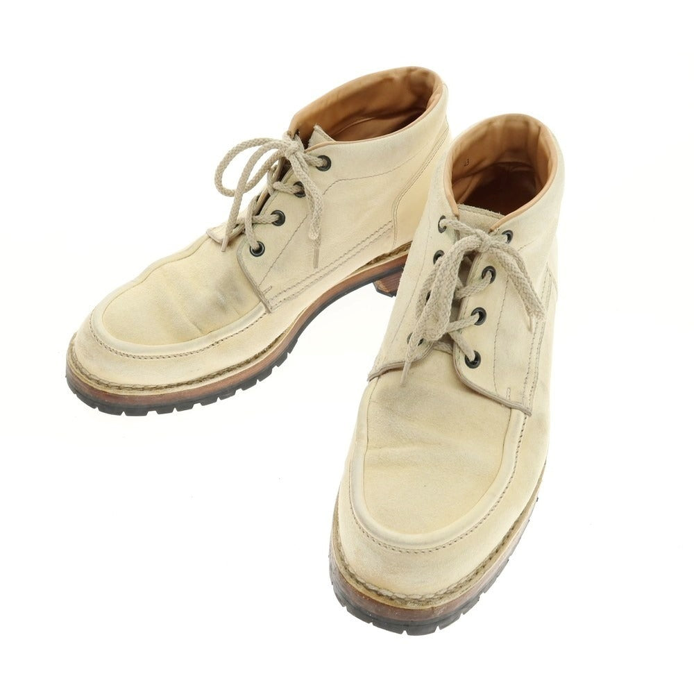 【中古】マルモラーダ MARMOLADA スエード レースアップブーツ アイボリー【 43 】【 状態ランクC 】【 メンズ 】